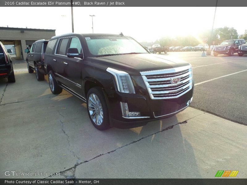 Black Raven / Jet Black 2016 Cadillac Escalade ESV Platinum 4WD