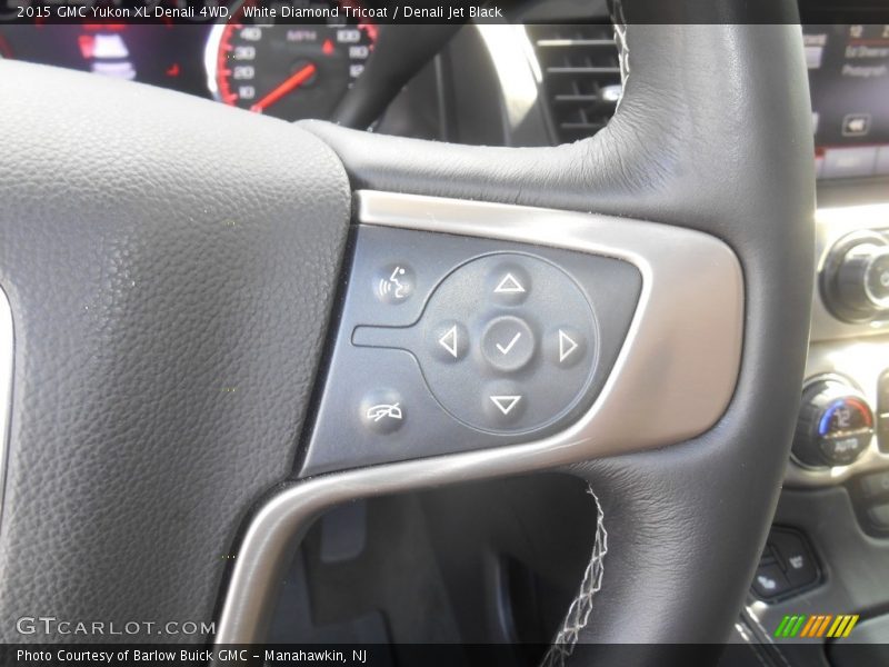 White Diamond Tricoat / Denali Jet Black 2015 GMC Yukon XL Denali 4WD