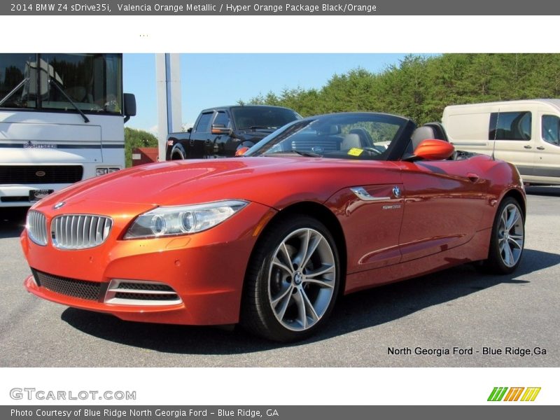Valencia Orange Metallic / Hyper Orange Package Black/Orange 2014 BMW Z4 sDrive35i