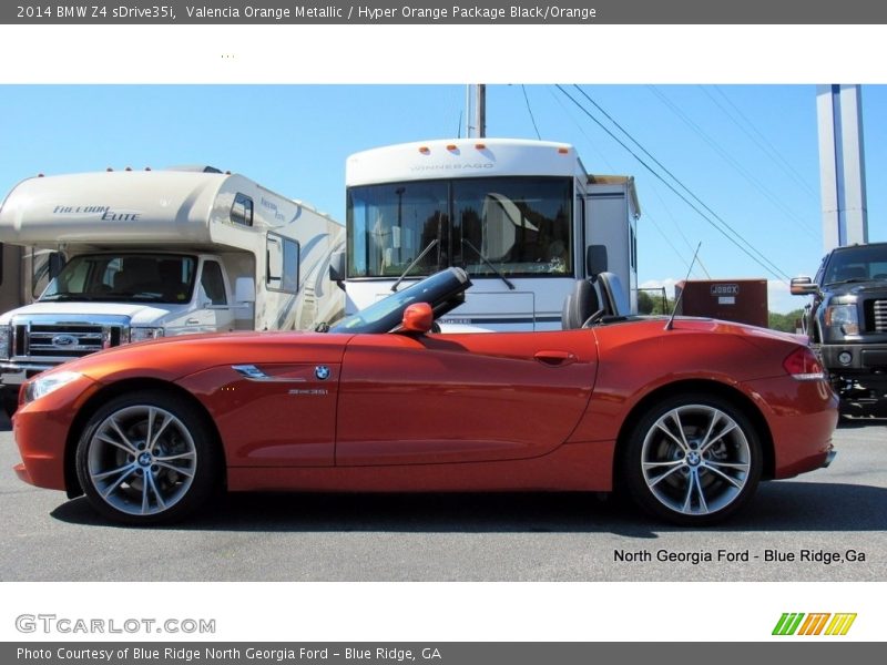 Valencia Orange Metallic / Hyper Orange Package Black/Orange 2014 BMW Z4 sDrive35i