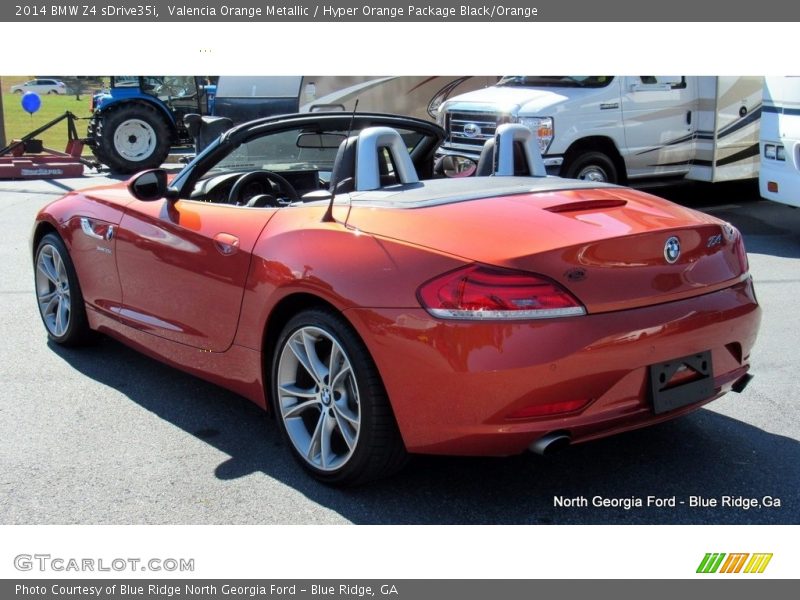 Valencia Orange Metallic / Hyper Orange Package Black/Orange 2014 BMW Z4 sDrive35i