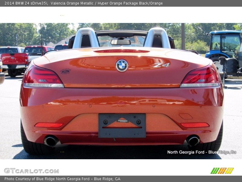 Valencia Orange Metallic / Hyper Orange Package Black/Orange 2014 BMW Z4 sDrive35i