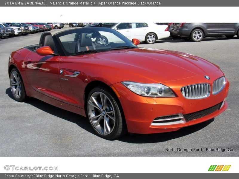 Valencia Orange Metallic / Hyper Orange Package Black/Orange 2014 BMW Z4 sDrive35i