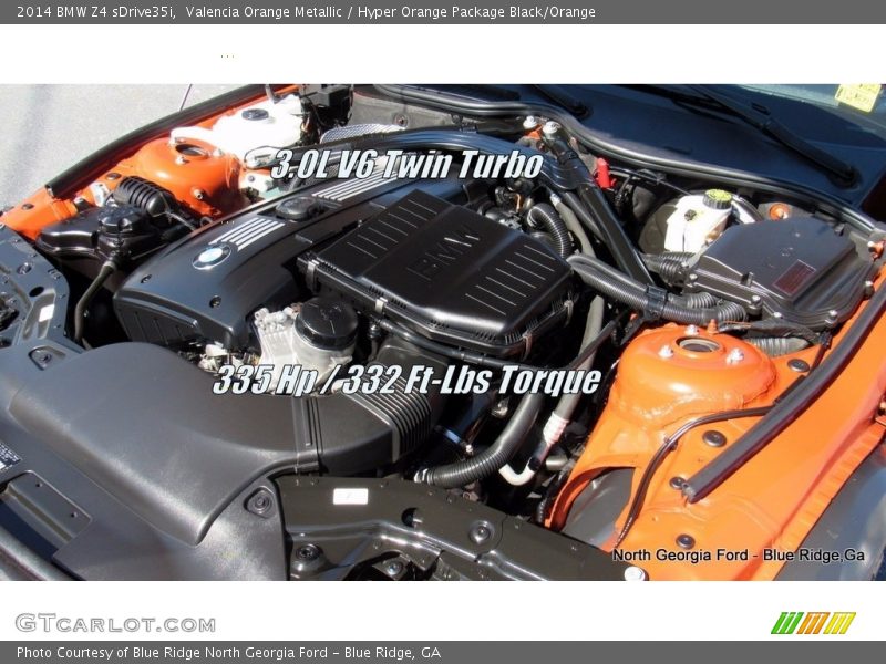 Valencia Orange Metallic / Hyper Orange Package Black/Orange 2014 BMW Z4 sDrive35i