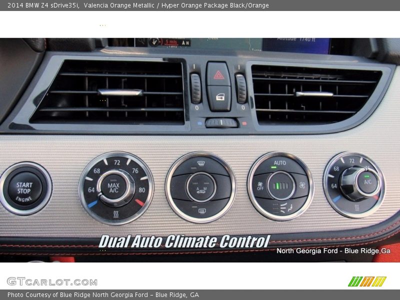 Valencia Orange Metallic / Hyper Orange Package Black/Orange 2014 BMW Z4 sDrive35i