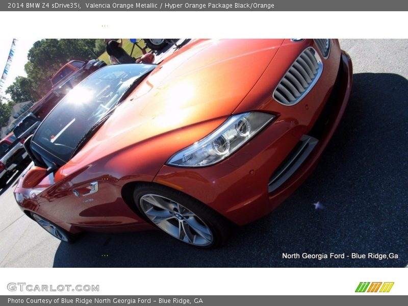 Valencia Orange Metallic / Hyper Orange Package Black/Orange 2014 BMW Z4 sDrive35i