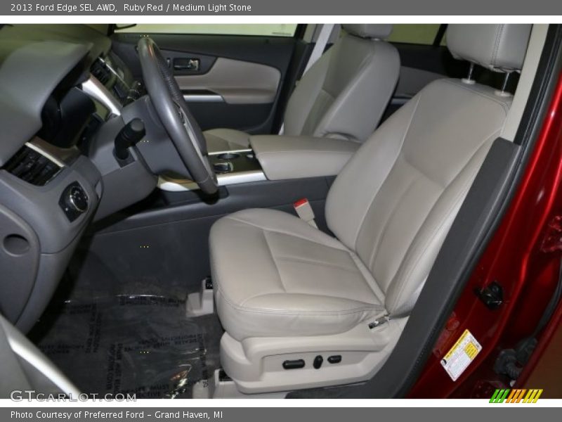 Ruby Red / Medium Light Stone 2013 Ford Edge SEL AWD