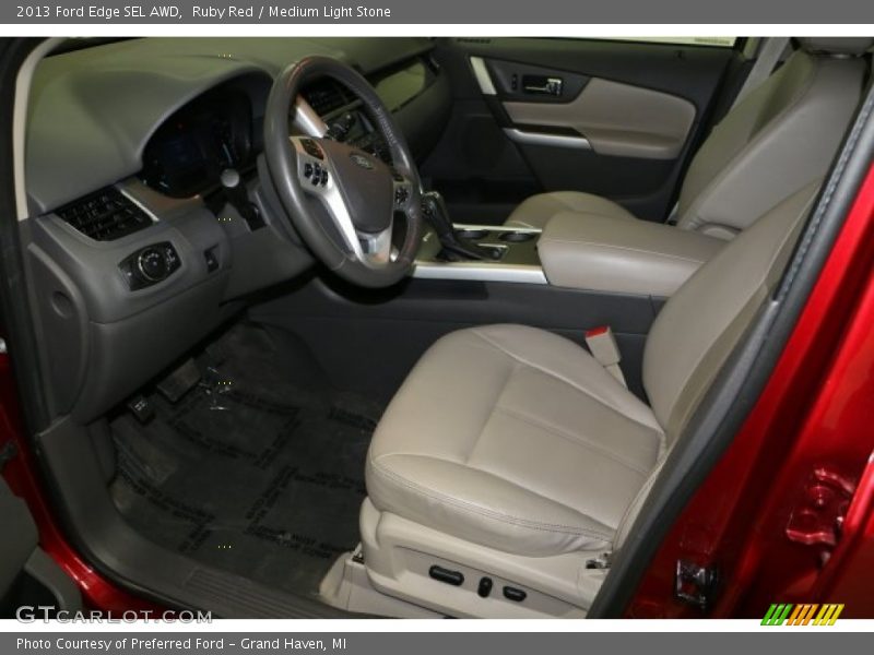Ruby Red / Medium Light Stone 2013 Ford Edge SEL AWD