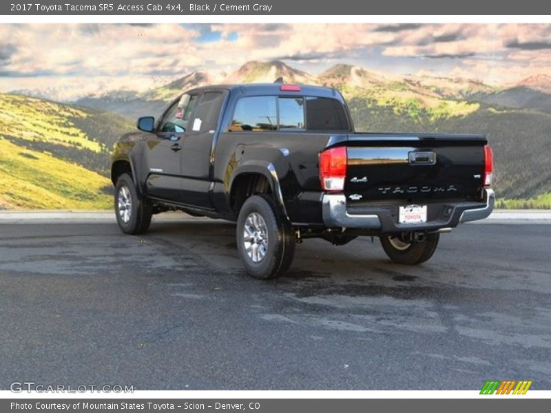 Black / Cement Gray 2017 Toyota Tacoma SR5 Access Cab 4x4