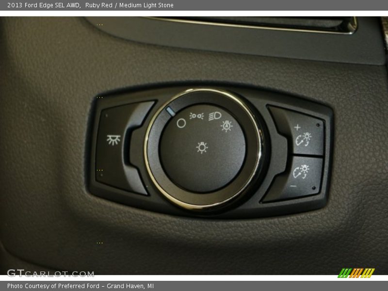 Ruby Red / Medium Light Stone 2013 Ford Edge SEL AWD