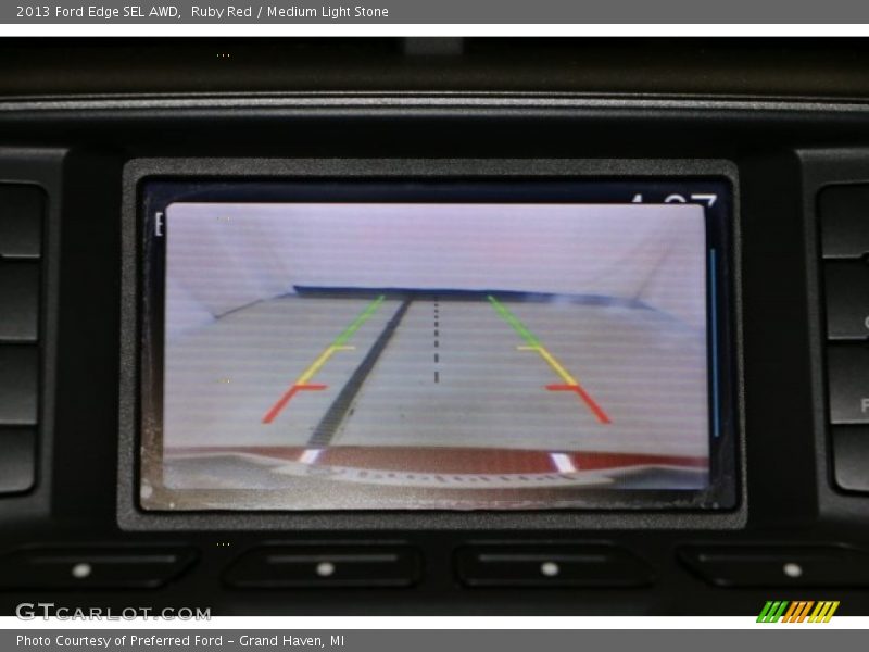 Ruby Red / Medium Light Stone 2013 Ford Edge SEL AWD