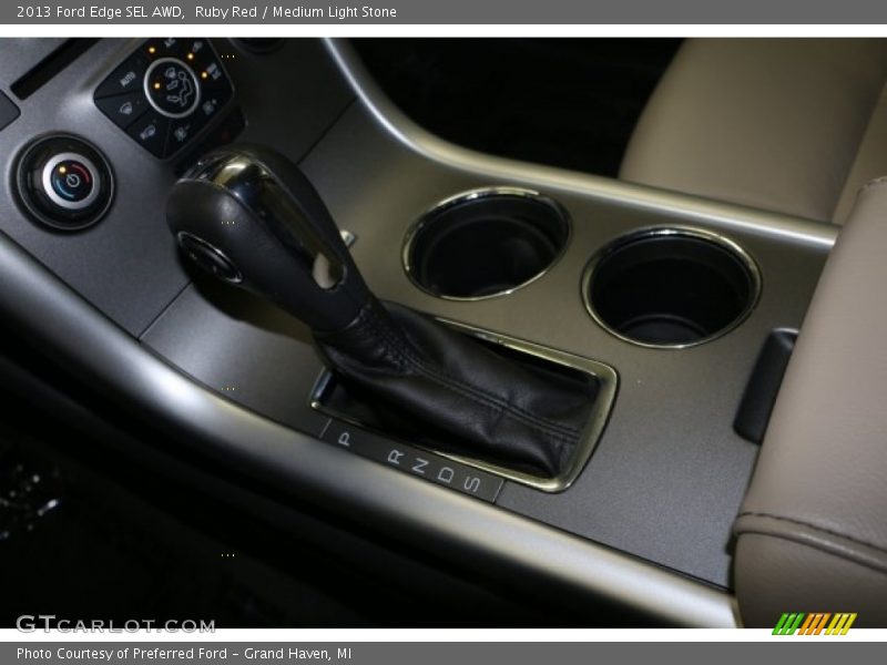 Ruby Red / Medium Light Stone 2013 Ford Edge SEL AWD