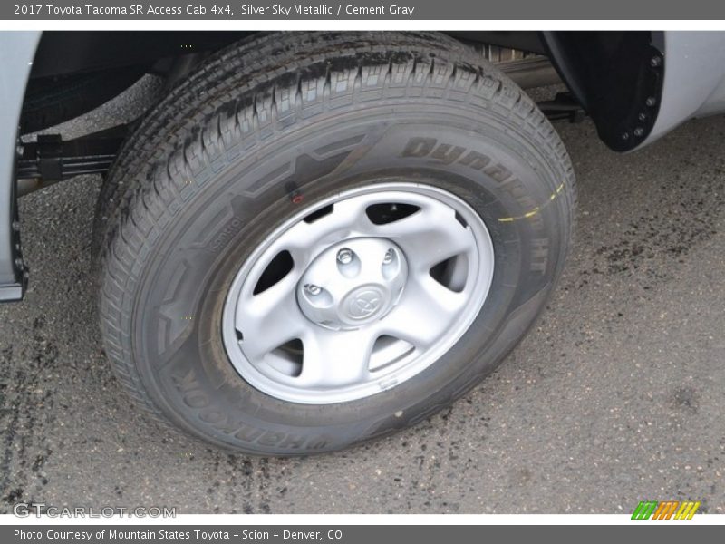 Silver Sky Metallic / Cement Gray 2017 Toyota Tacoma SR Access Cab 4x4