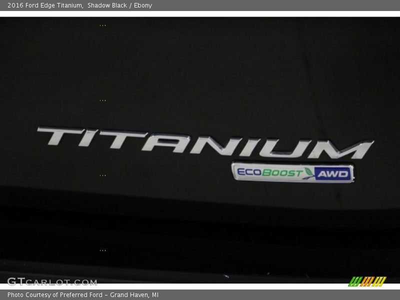 Shadow Black / Ebony 2016 Ford Edge Titanium