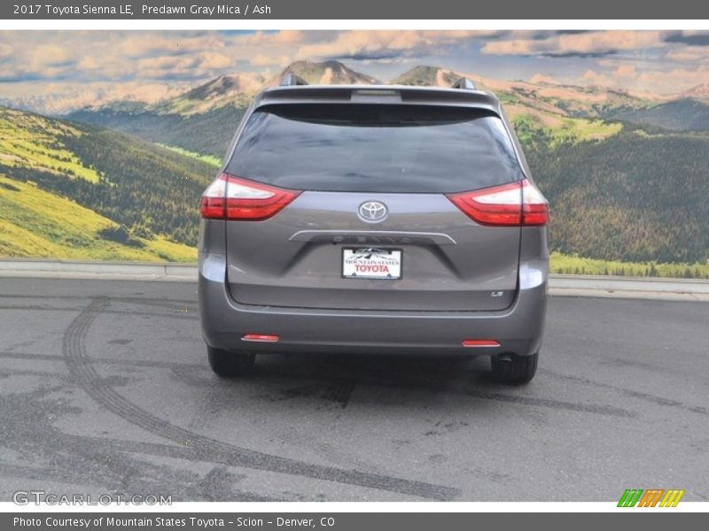 Predawn Gray Mica / Ash 2017 Toyota Sienna LE