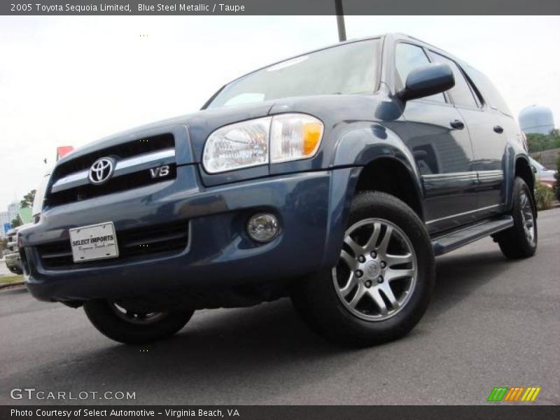 Blue Steel Metallic / Taupe 2005 Toyota Sequoia Limited