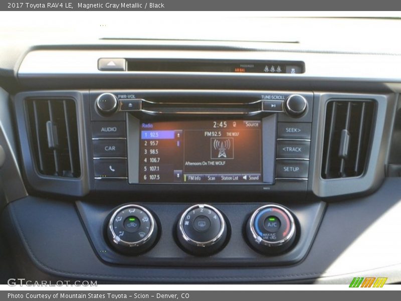 Magnetic Gray Metallic / Black 2017 Toyota RAV4 LE