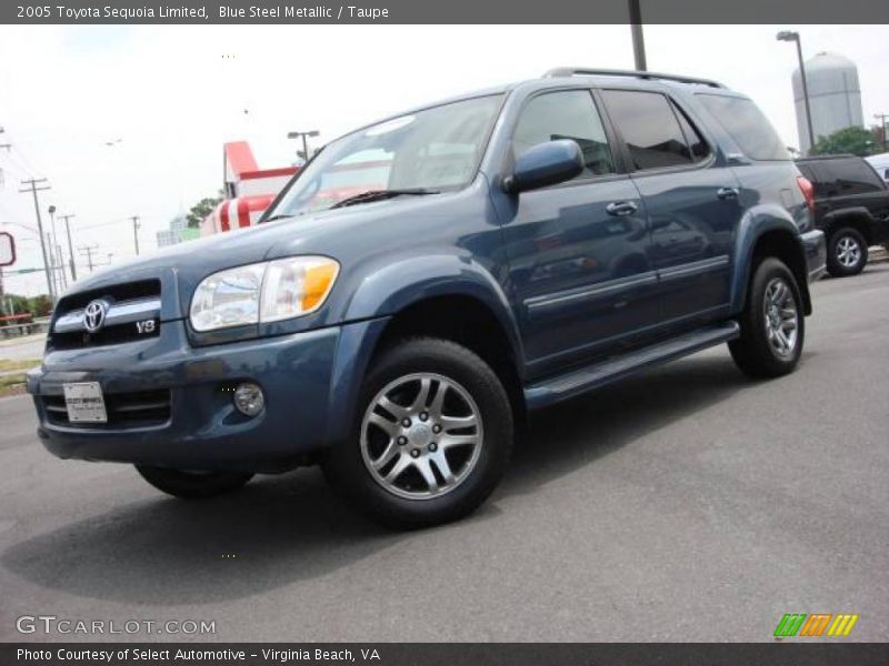 Blue Steel Metallic / Taupe 2005 Toyota Sequoia Limited