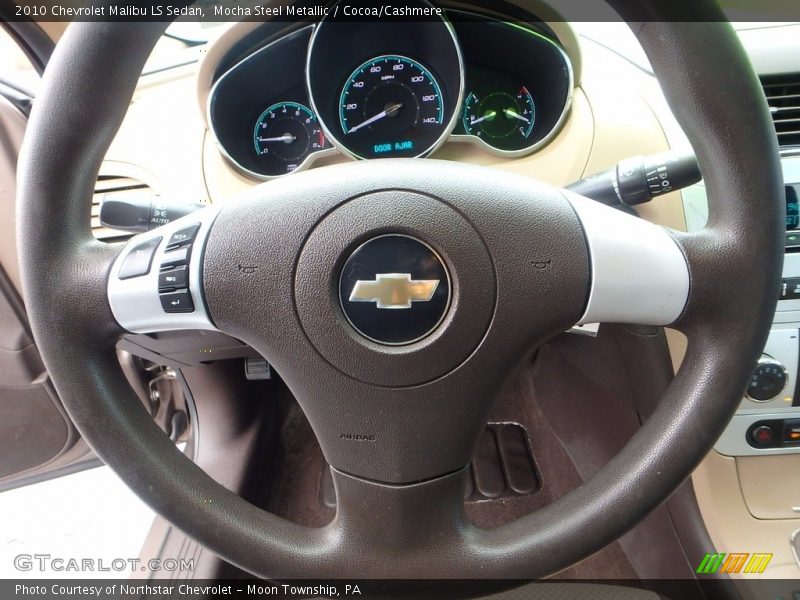 Mocha Steel Metallic / Cocoa/Cashmere 2010 Chevrolet Malibu LS Sedan