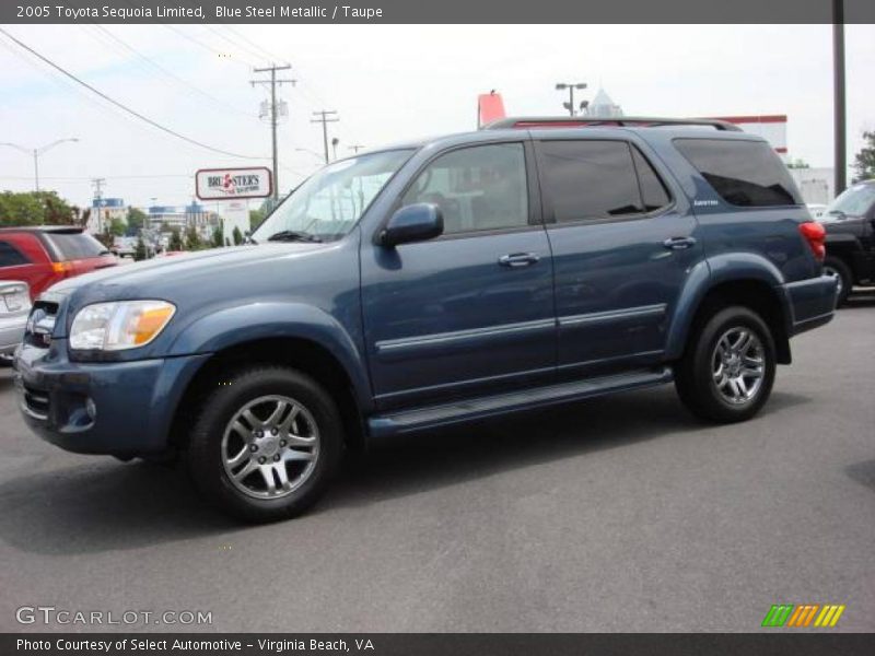 Blue Steel Metallic / Taupe 2005 Toyota Sequoia Limited
