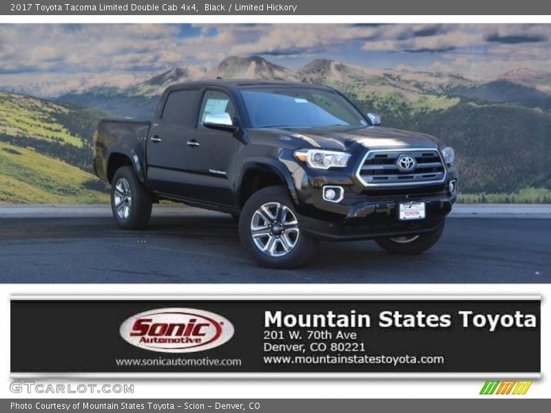 Black / Limited Hickory 2017 Toyota Tacoma Limited Double Cab 4x4