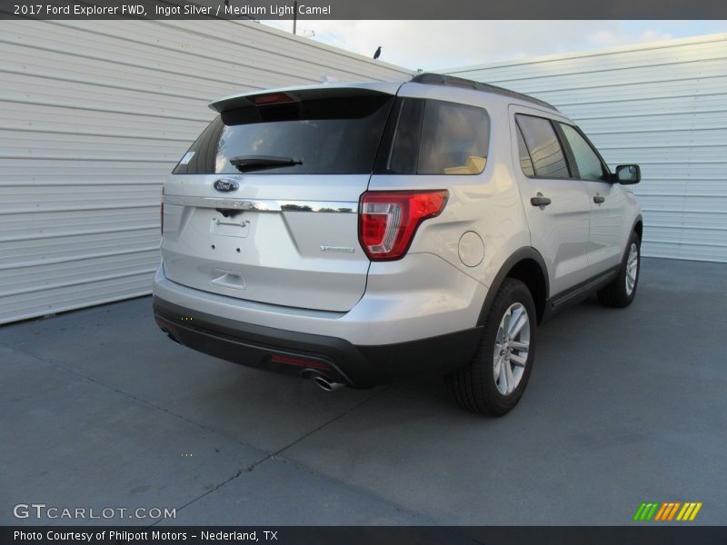 Ingot Silver / Medium Light Camel 2017 Ford Explorer FWD