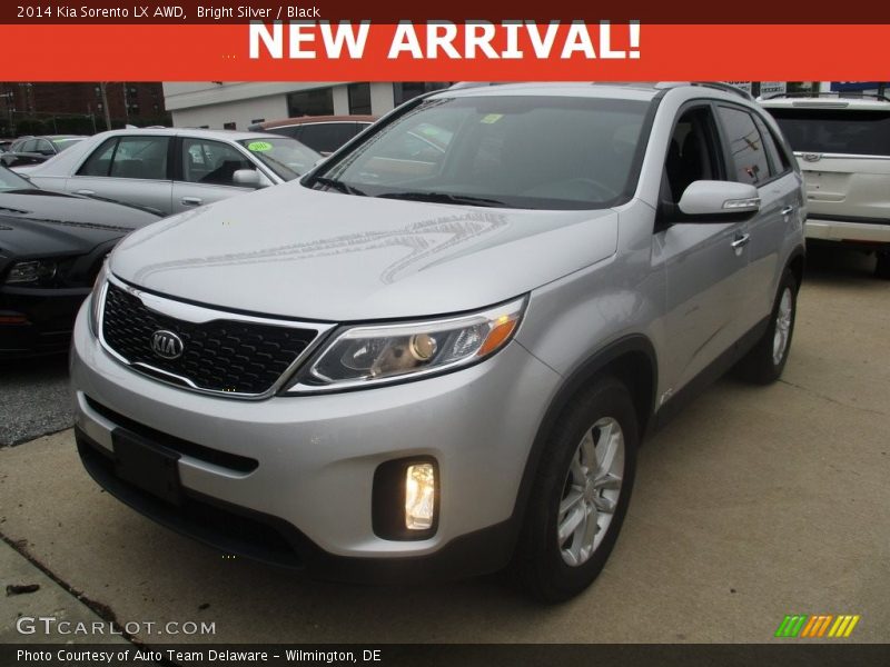 Bright Silver / Black 2014 Kia Sorento LX AWD