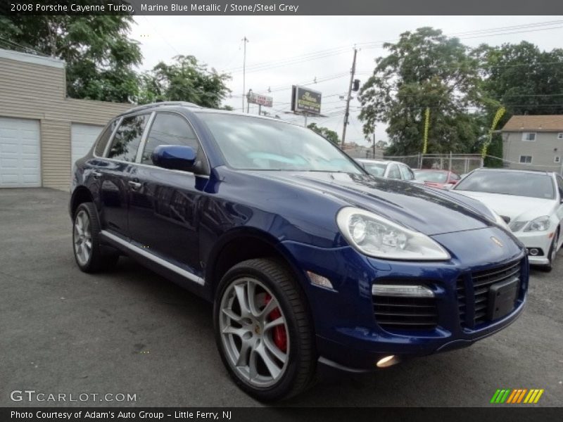 Marine Blue Metallic / Stone/Steel Grey 2008 Porsche Cayenne Turbo