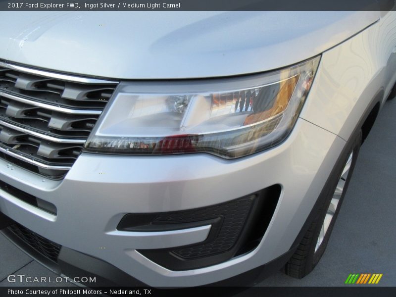 Ingot Silver / Medium Light Camel 2017 Ford Explorer FWD