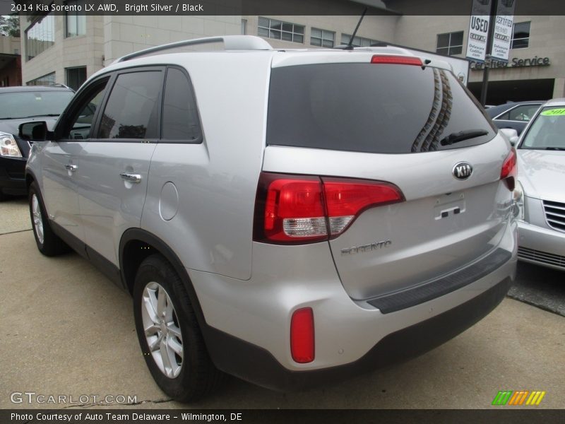 Bright Silver / Black 2014 Kia Sorento LX AWD