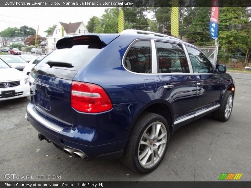 Marine Blue Metallic / Stone/Steel Grey 2008 Porsche Cayenne Turbo