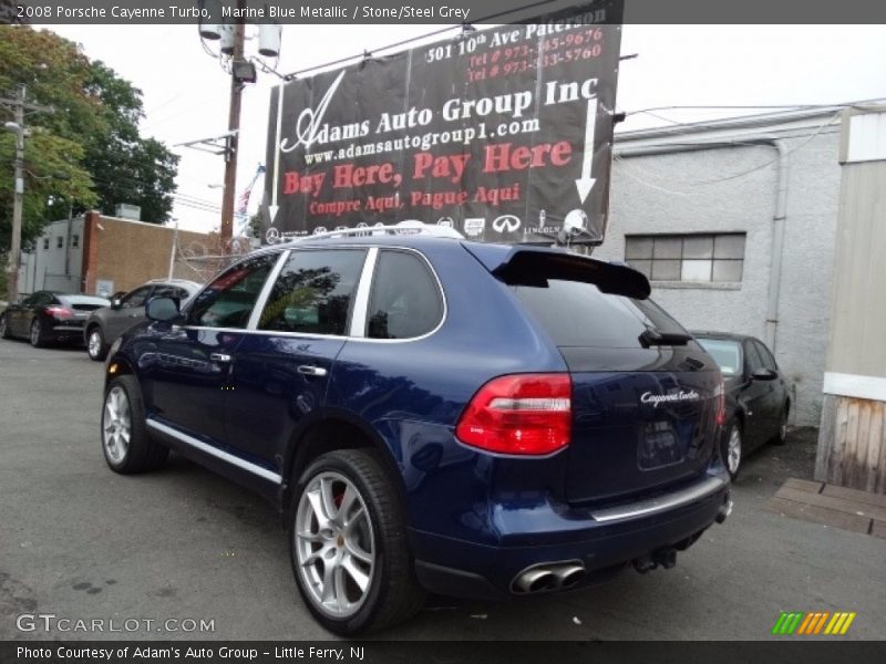 Marine Blue Metallic / Stone/Steel Grey 2008 Porsche Cayenne Turbo
