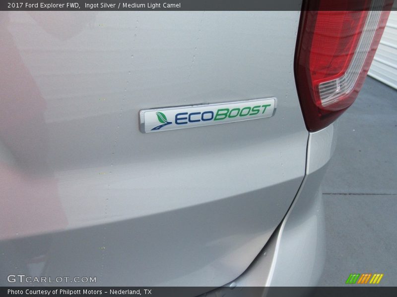 Ingot Silver / Medium Light Camel 2017 Ford Explorer FWD