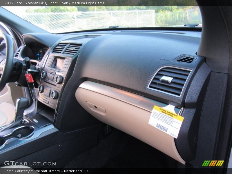 Ingot Silver / Medium Light Camel 2017 Ford Explorer FWD