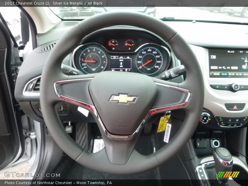 Silver Ice Metallic / Jet Black 2017 Chevrolet Cruze LS