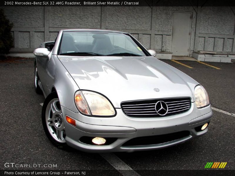 Brilliant Silver Metallic / Charcoal 2002 Mercedes-Benz SLK 32 AMG Roadster