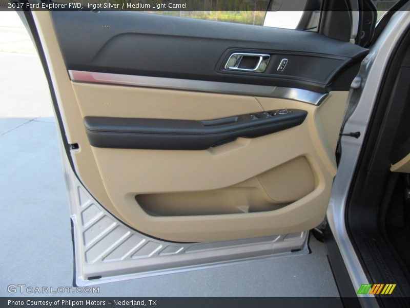 Ingot Silver / Medium Light Camel 2017 Ford Explorer FWD
