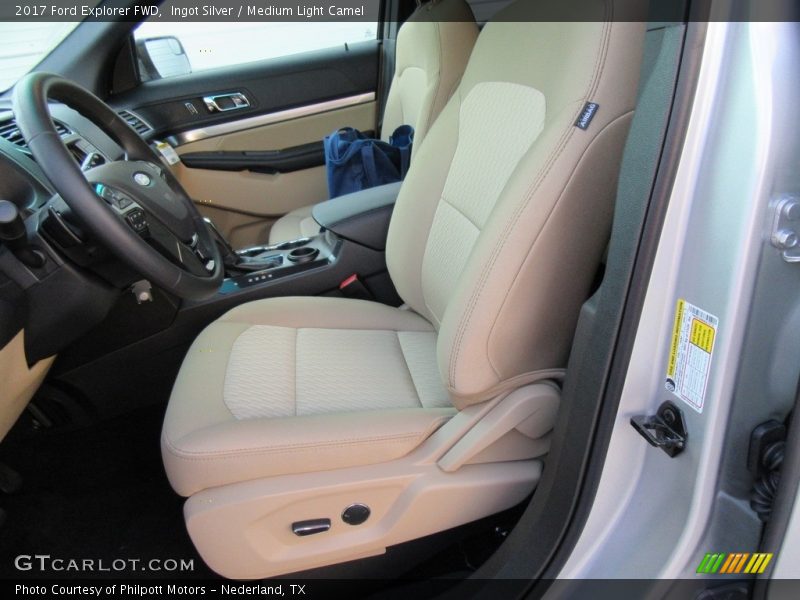 Ingot Silver / Medium Light Camel 2017 Ford Explorer FWD