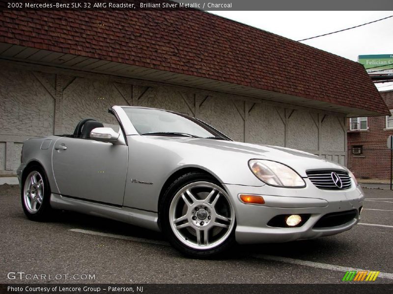 Brilliant Silver Metallic / Charcoal 2002 Mercedes-Benz SLK 32 AMG Roadster