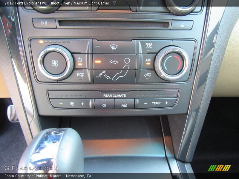 Ingot Silver / Medium Light Camel 2017 Ford Explorer FWD