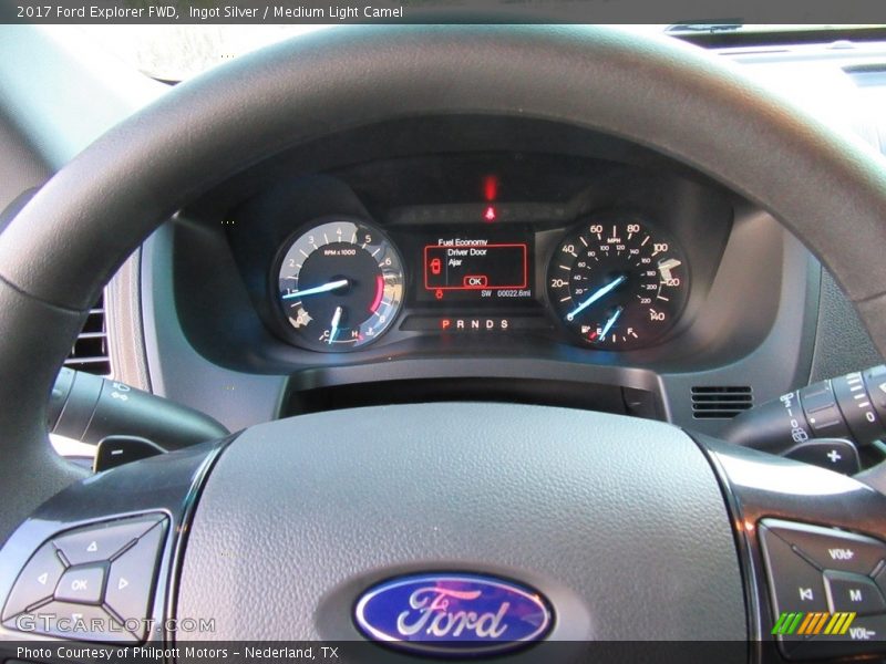 Ingot Silver / Medium Light Camel 2017 Ford Explorer FWD