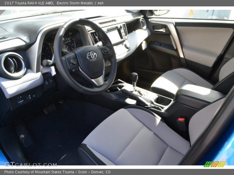 Electric Storm Metallic / Ash 2017 Toyota RAV4 XLE AWD