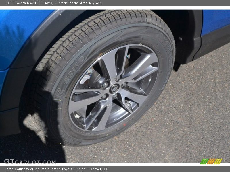 Electric Storm Metallic / Ash 2017 Toyota RAV4 XLE AWD