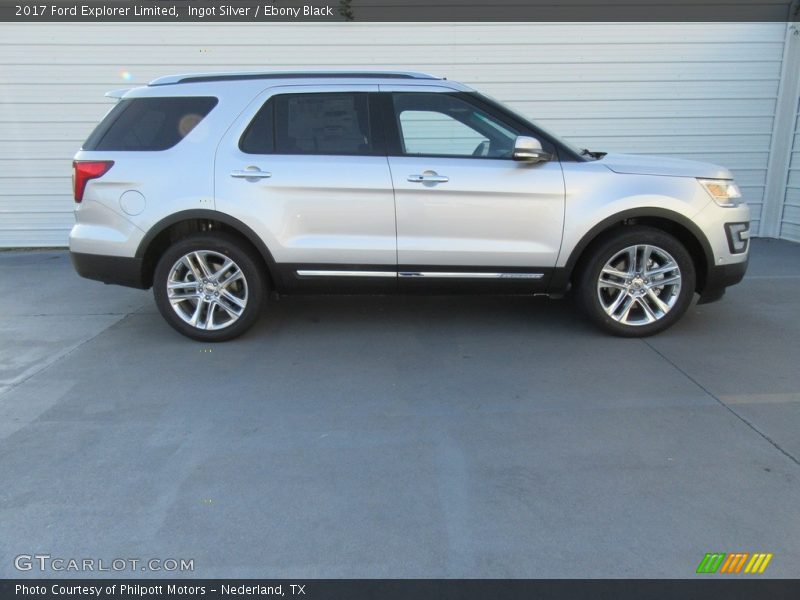 Ingot Silver / Ebony Black 2017 Ford Explorer Limited