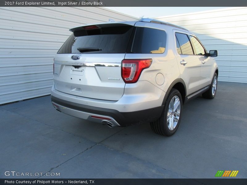 Ingot Silver / Ebony Black 2017 Ford Explorer Limited