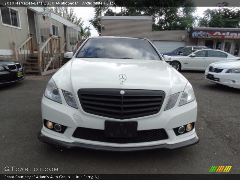 Arctic White / Black 2010 Mercedes-Benz E 350 4Matic Sedan