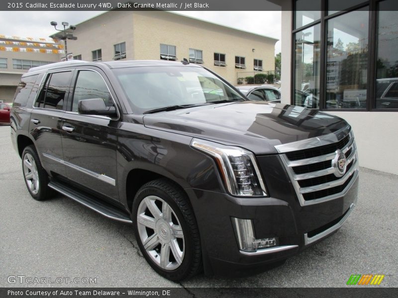 Dark Granite Metallic / Jet Black 2015 Cadillac Escalade Luxury 4WD