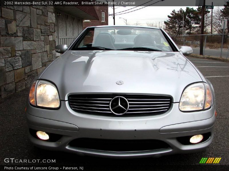 Brilliant Silver Metallic / Charcoal 2002 Mercedes-Benz SLK 32 AMG Roadster
