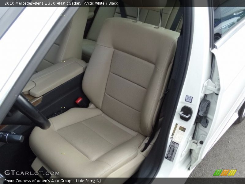Arctic White / Black 2010 Mercedes-Benz E 350 4Matic Sedan