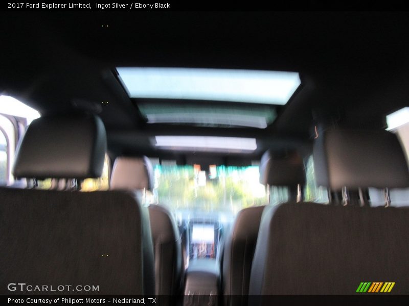 Ingot Silver / Ebony Black 2017 Ford Explorer Limited